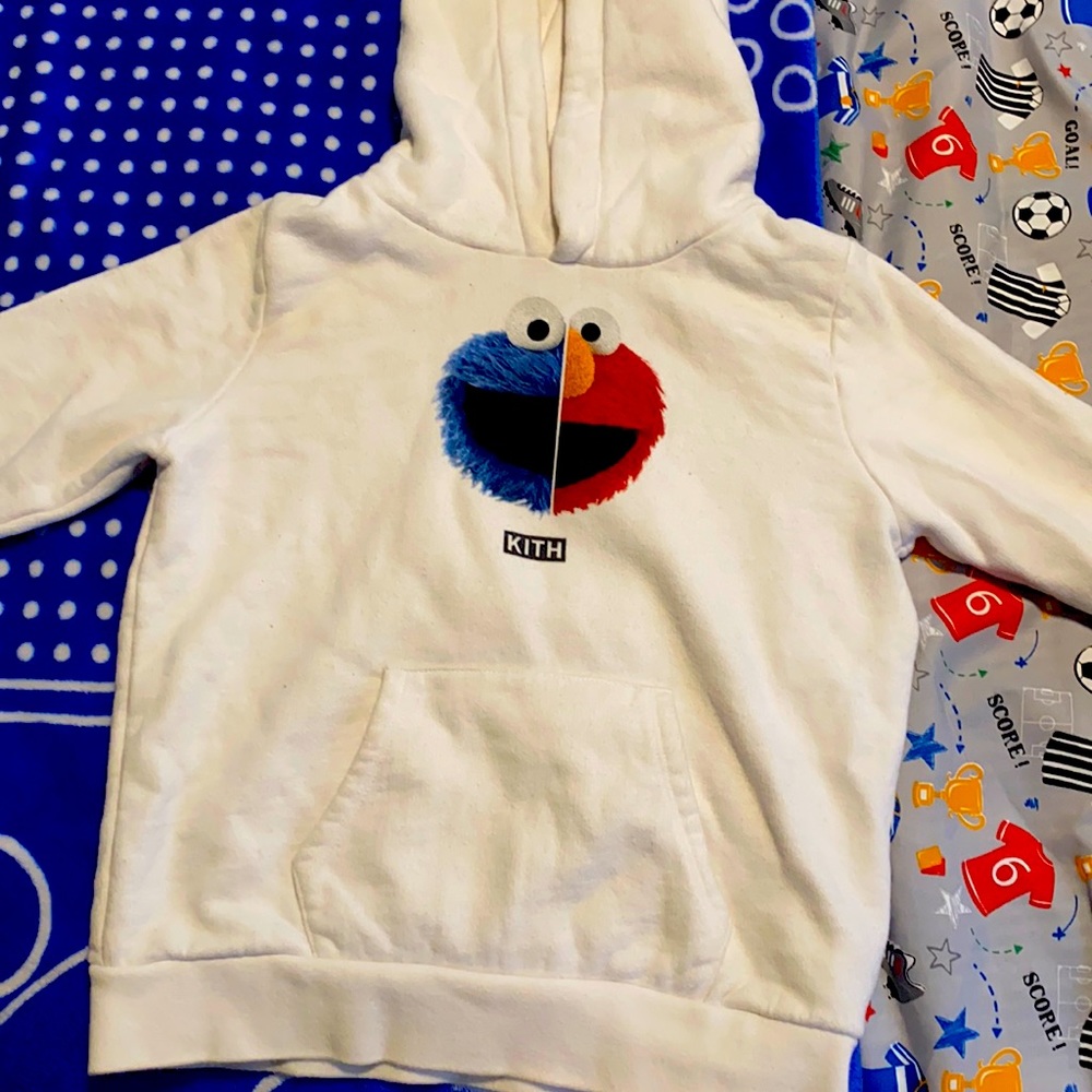 Cookie Monster and Elmo kith sweatshirt